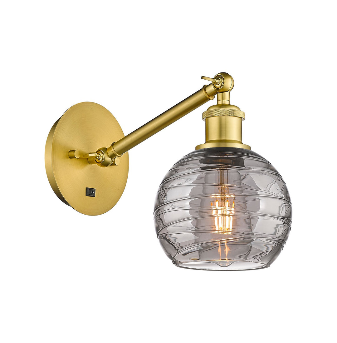 Innovations Ballston 317-1W-SG-G1213-6SM Wall Sconce Light - Satin Gold