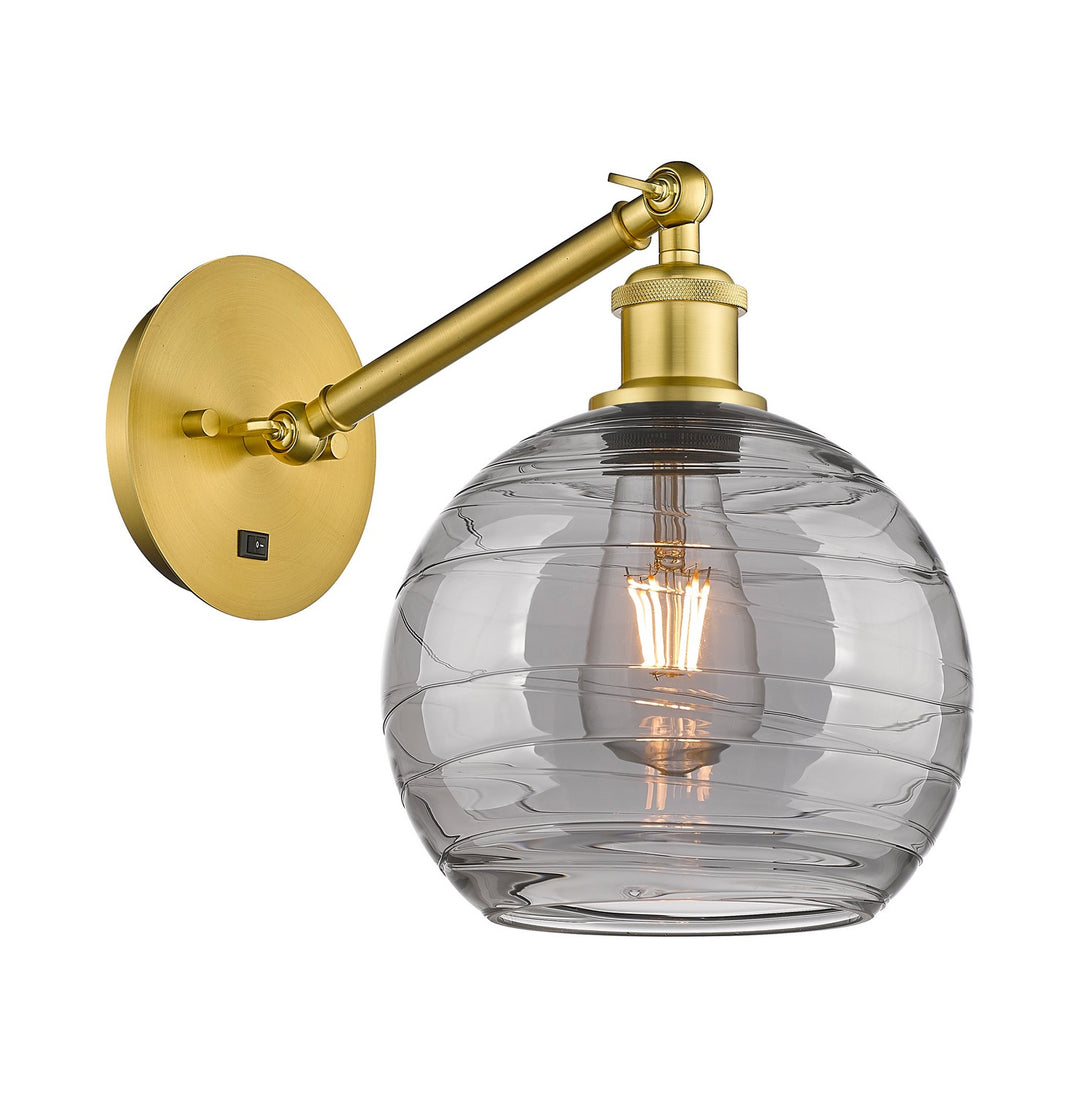 Innovations Ballston 317-1W-SG-G1213-8SM Wall Sconce Light - Satin Gold