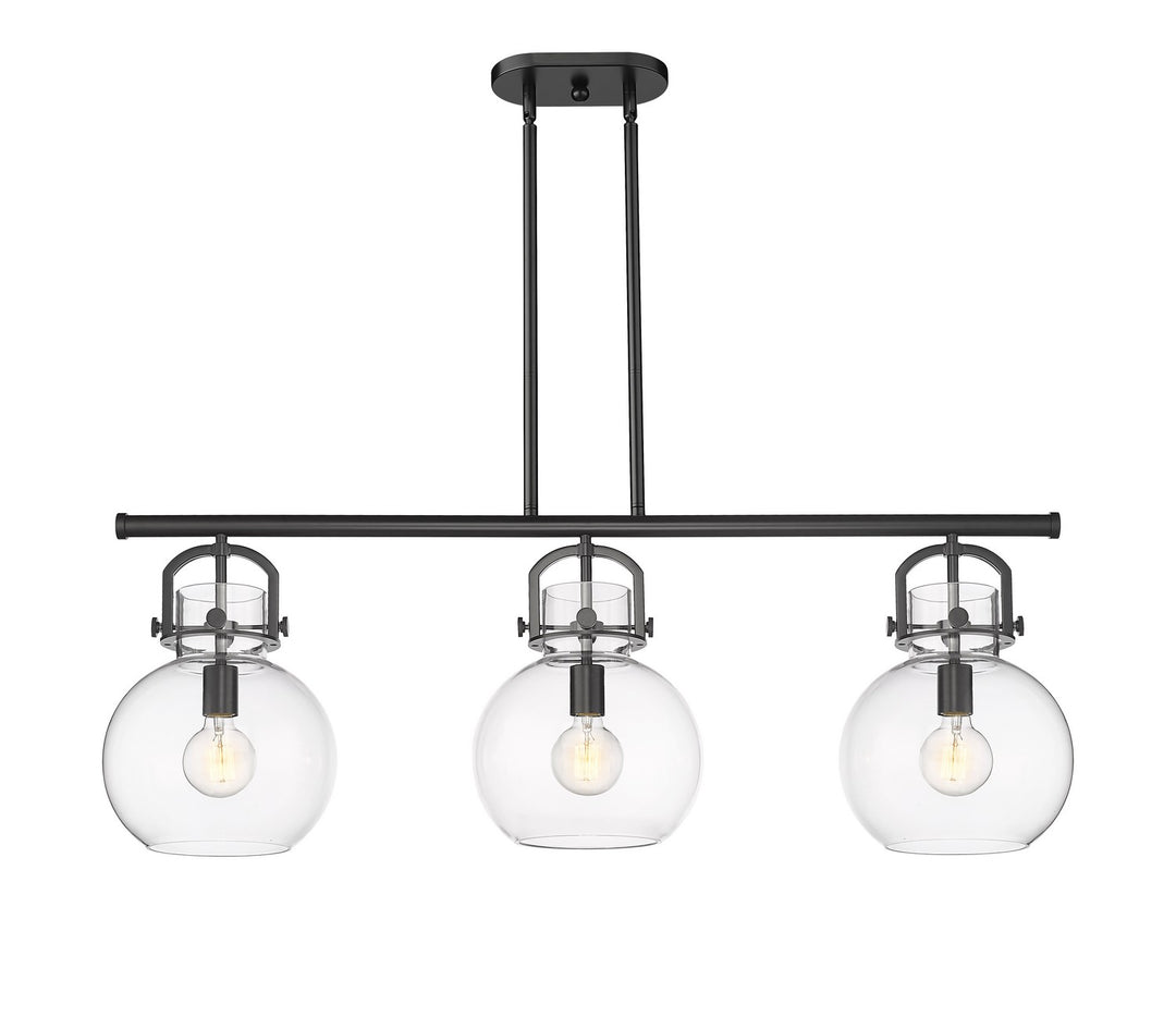 Innovations Downtown Urban 410-3I-BK-G410-10CL Chandelier Light - Matte Black