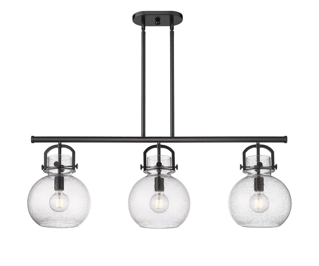 Innovations Downtown Urban 410-3I-BK-G410-10SDY Chandelier Light - Matte Black