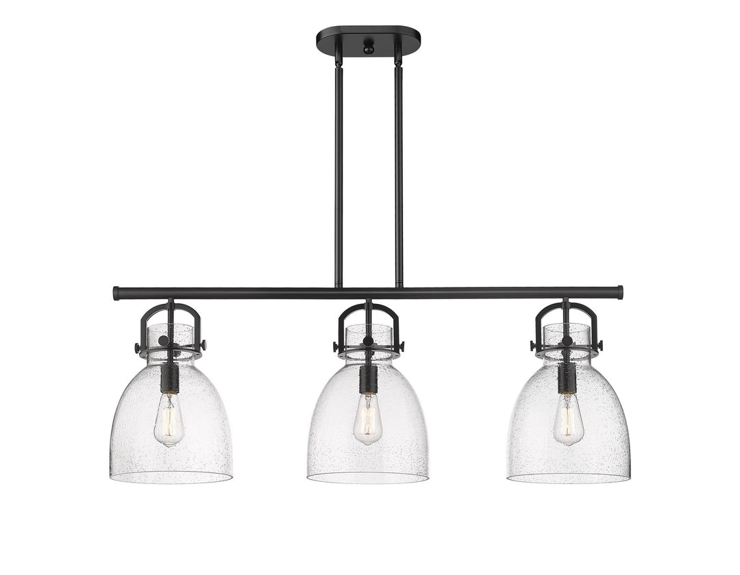Innovations Downtown Urban 410-3I-BK-G412-10SDY Chandelier Light - Matte Black