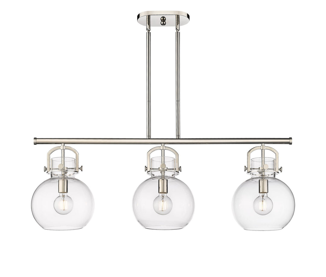 Innovations Downtown Urban 410-3I-PN-G410-10CL Chandelier Light - Polished Nickel