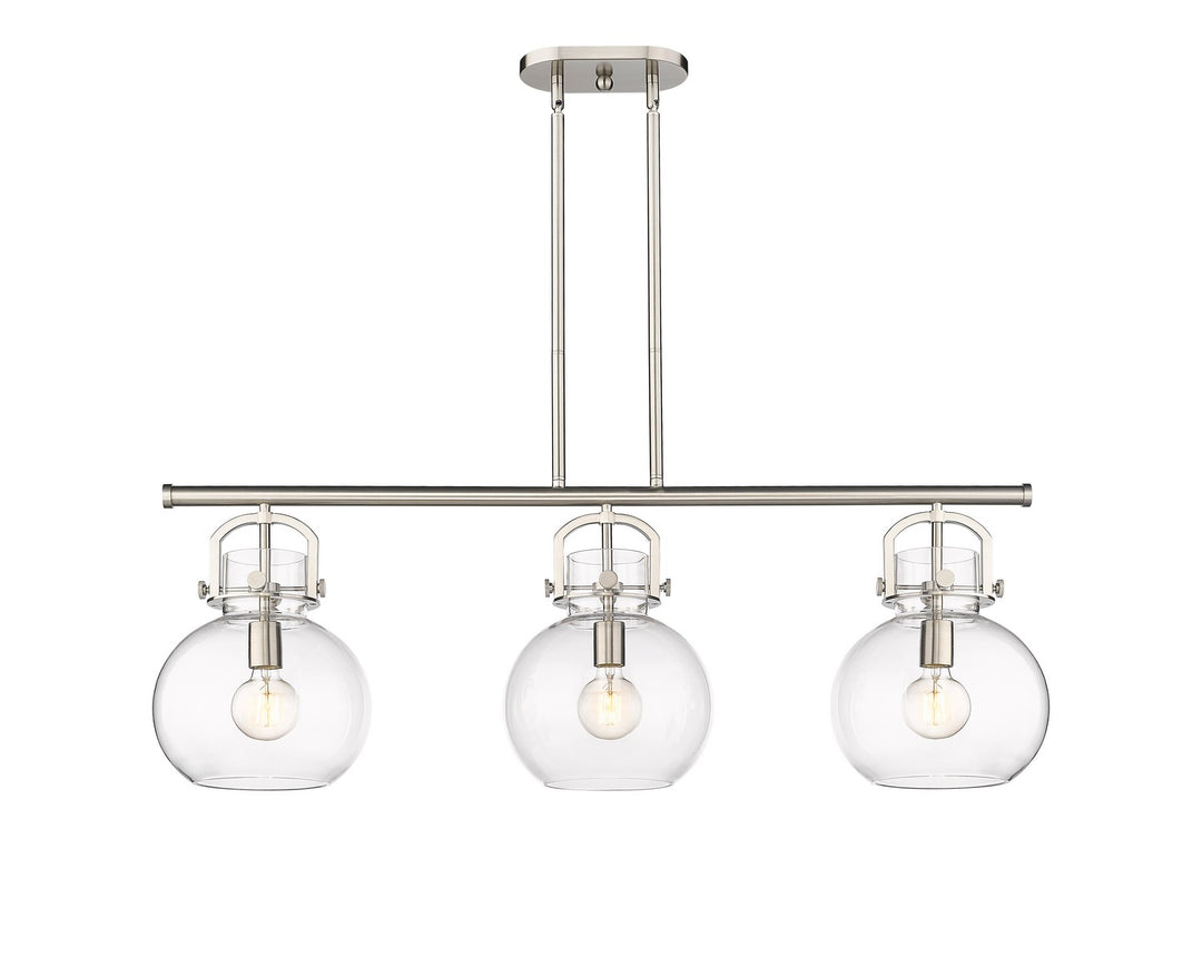 Innovations Downtown Urban 410-3I-SN-G410-10CL Chandelier Light - Satin Nickel