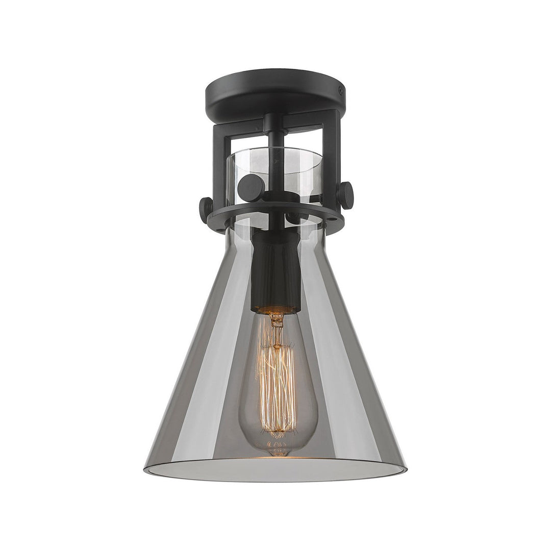 Innovations Newton 411-1F-BK-G411-8SM Ceiling Light - Matte Black