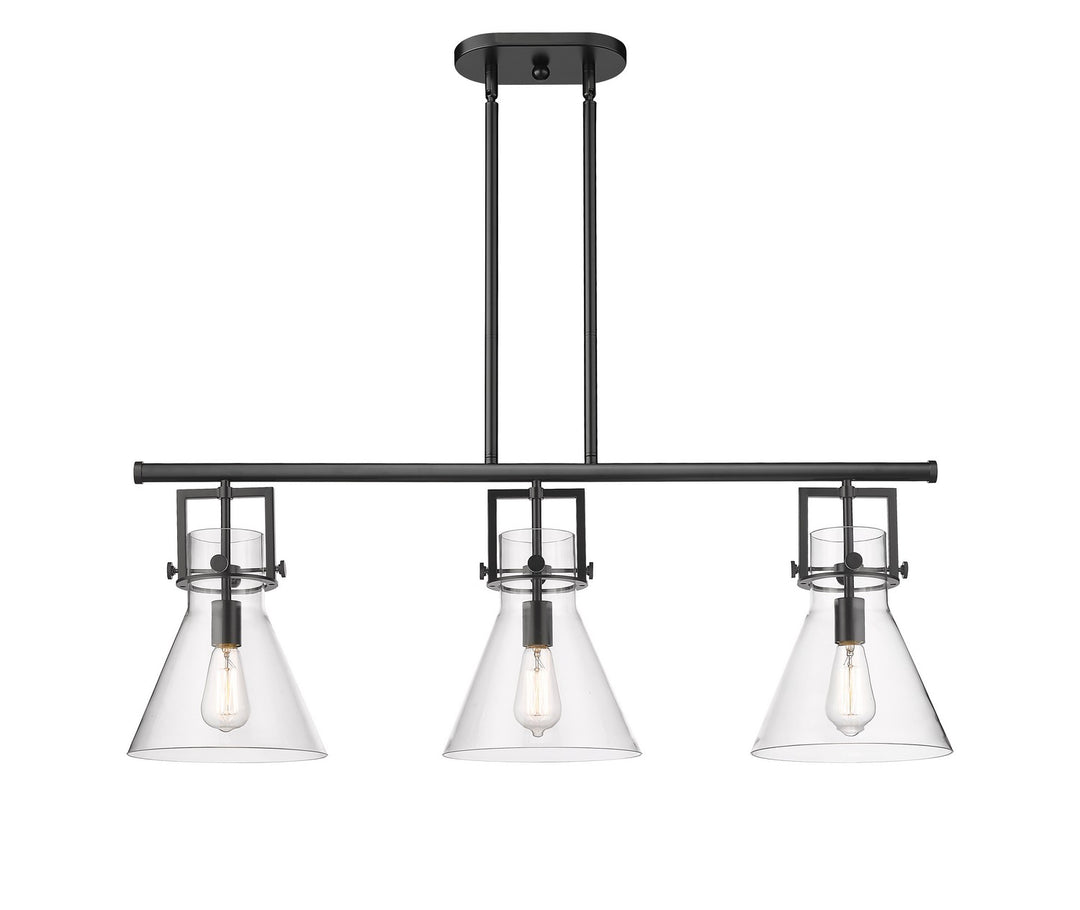 Innovations Downtown Urban 411-3I-BK-G411-10CL Chandelier Light - Matte Black