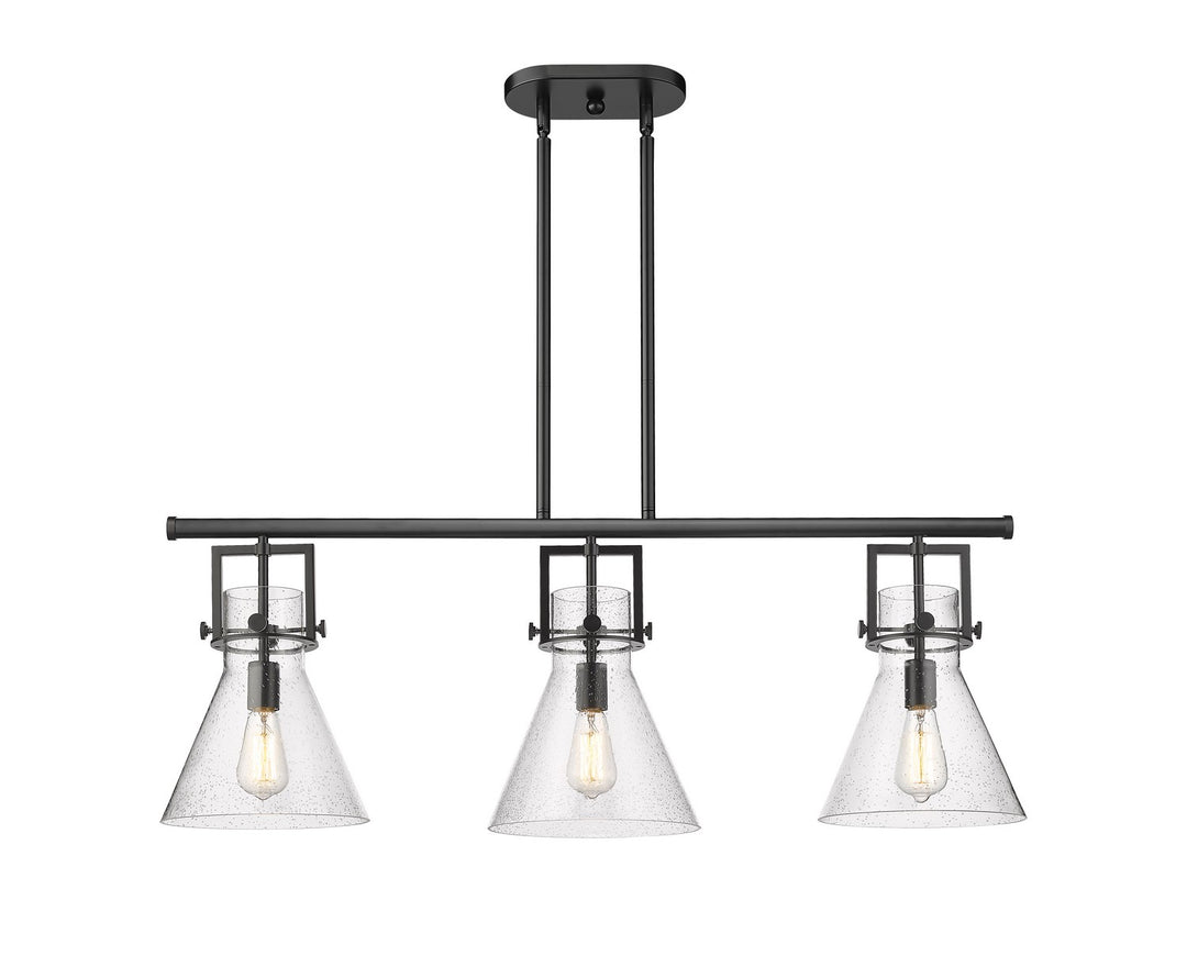 Innovations Downtown Urban 411-3I-BK-G411-10SDY Chandelier Light - Matte Black