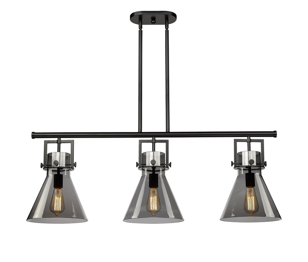 Innovations Downtown Urban 411-3I-BK-G411-10SM Chandelier Light - Matte Black