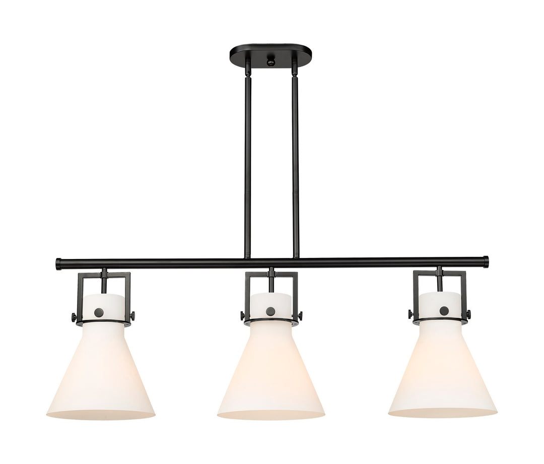 Innovations Downtown Urban 411-3I-BK-G411-10WH Chandelier Light - Matte Black