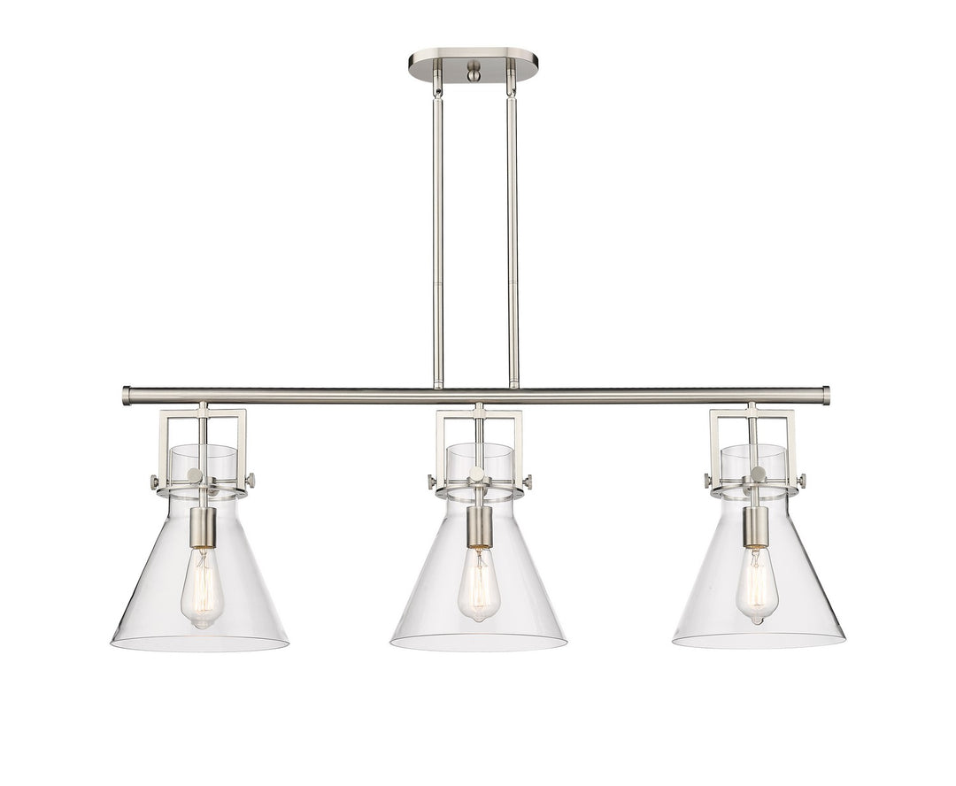 Innovations Downtown Urban 411-3I-SN-G411-10CL Chandelier Light - Satin Nickel