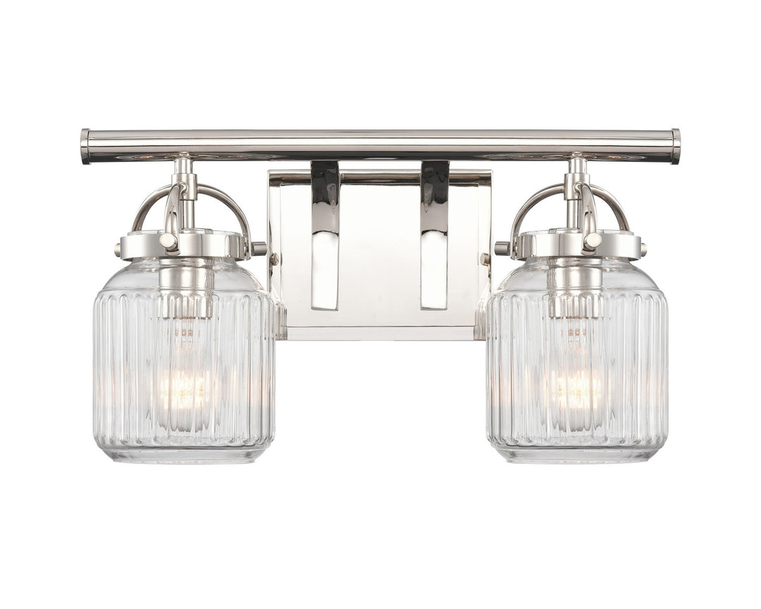 Innovations Downtown Urban 416-2W-PN-G416-6CL Bath Vanity Light 16 in. wide - Polished Nickel