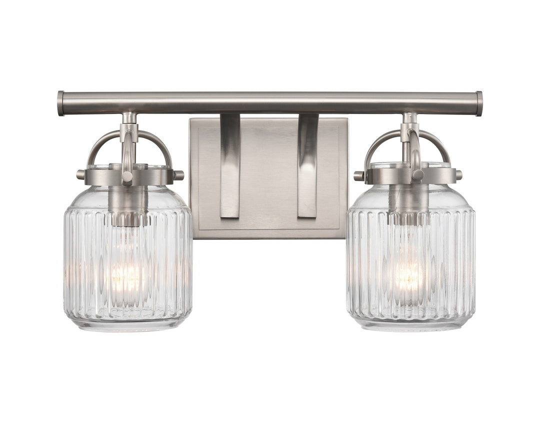Innovations Downtown Urban 416-2W-SN-G416-6CL Bath Vanity Light 16 in. wide - Satin Nickel