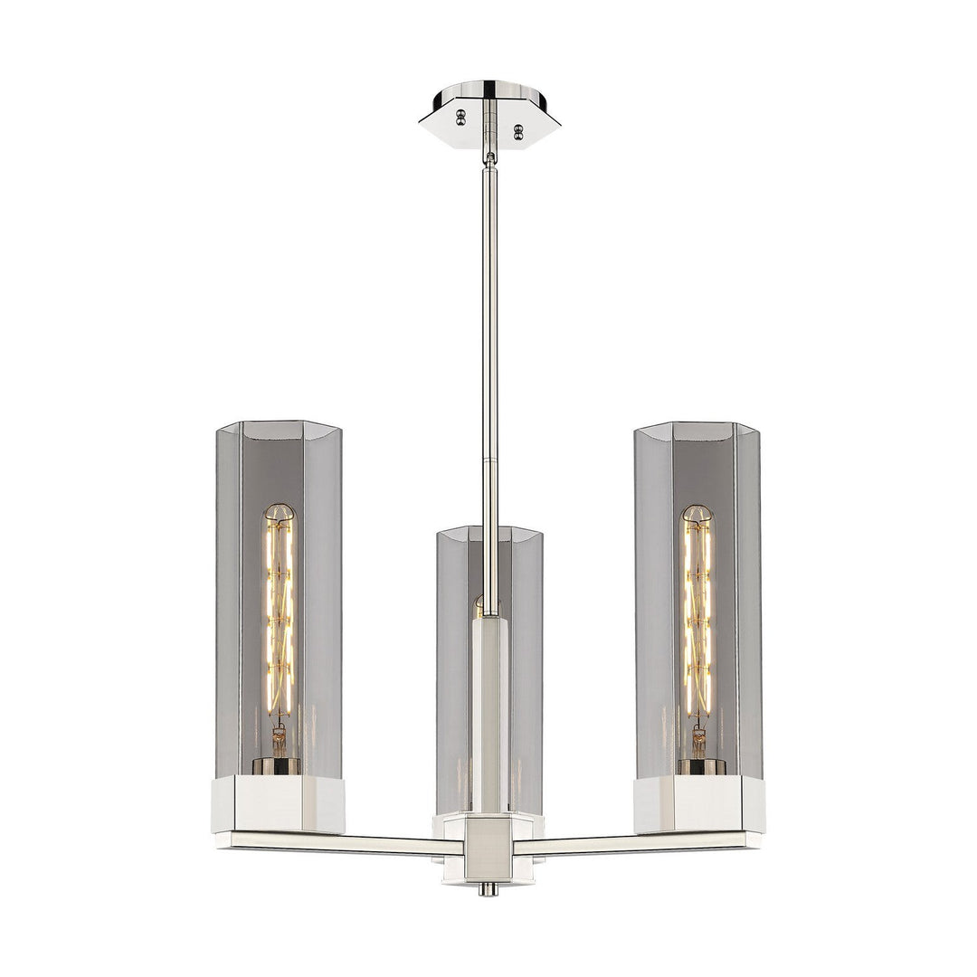Innovations Downtown Urban 427-3CR-PN-G427-14SM Pendant Light - Polished Nickel