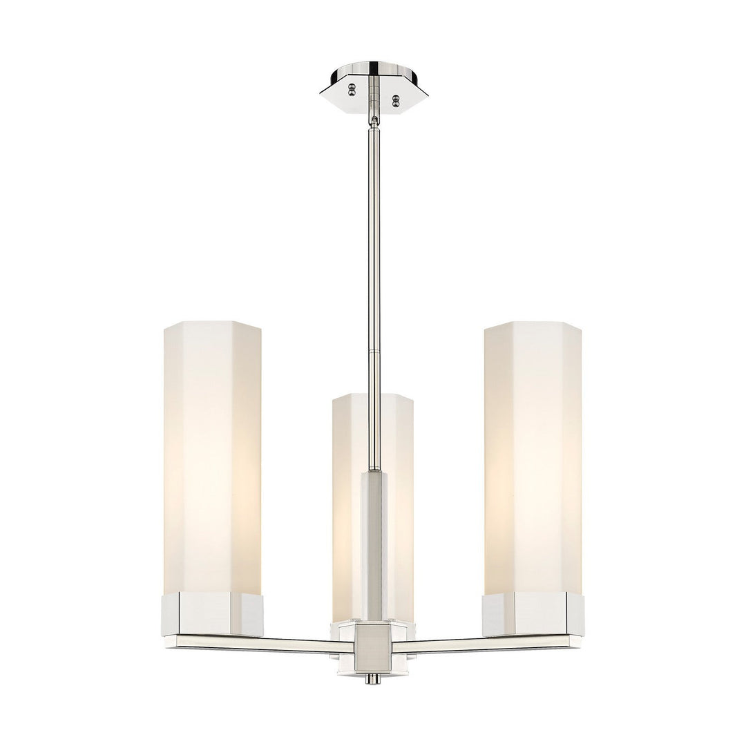 Innovations Downtown Urban 427-3CR-PN-G427-14WH Pendant Light - Polished Nickel