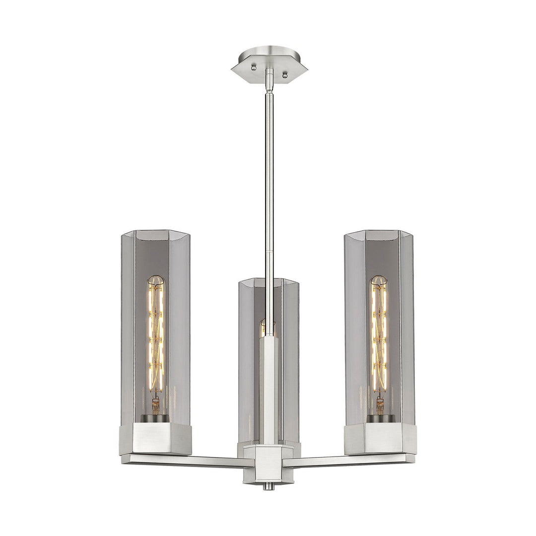 Innovations Downtown Urban 427-3CR-SN-G427-14SM Pendant Light - Satin Nickel