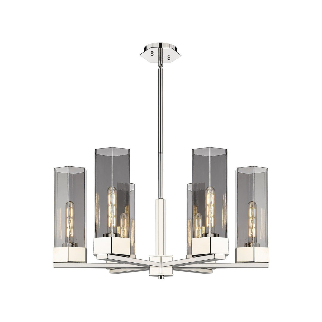 Innovations Downtown Urban 427-6CR-PN-G427-14SM Chandelier Light - Polished Nickel