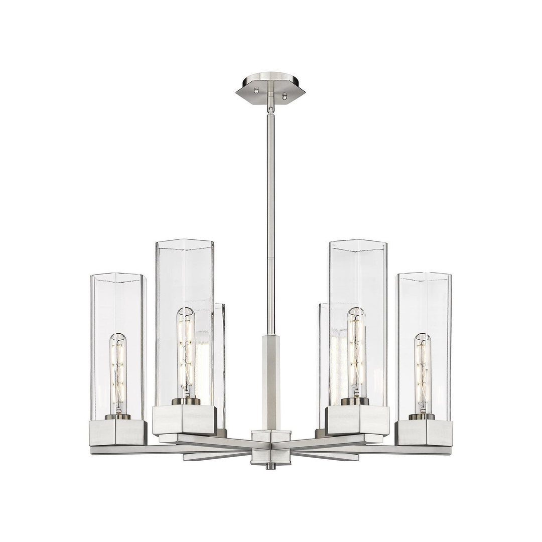 Innovations Downtown Urban 427-6CR-SN-G427-14CL Chandelier Light - Satin Nickel