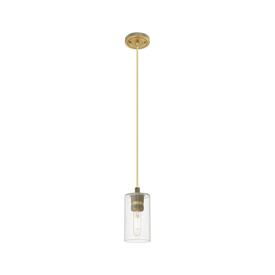 Innovations Downtown Urban 434-1P-BB-G434-7CL Pendant Light - Brushed Brass