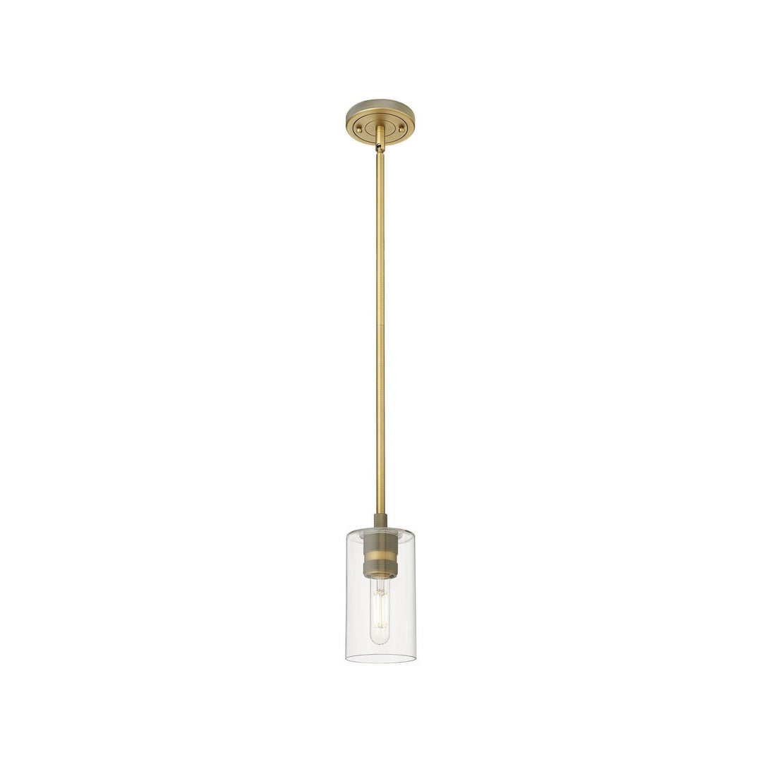 Innovations Downtown Urban 434-1S-BB-G434-7CL Pendant Light - Brushed Brass