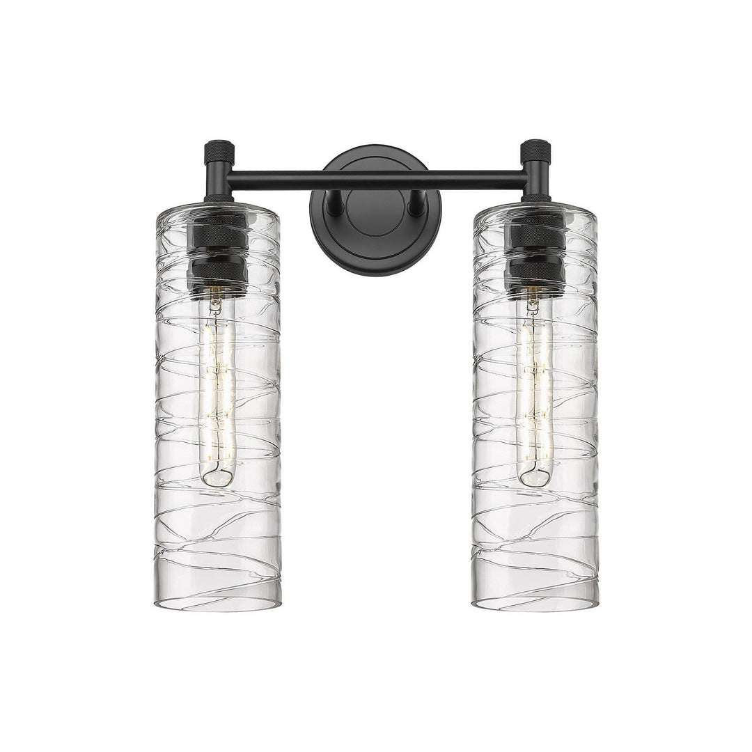 Innovations Downtown Urban 434-2W-BK-G434-12DE Bath Vanity Light 14 in. wide - Matte Black