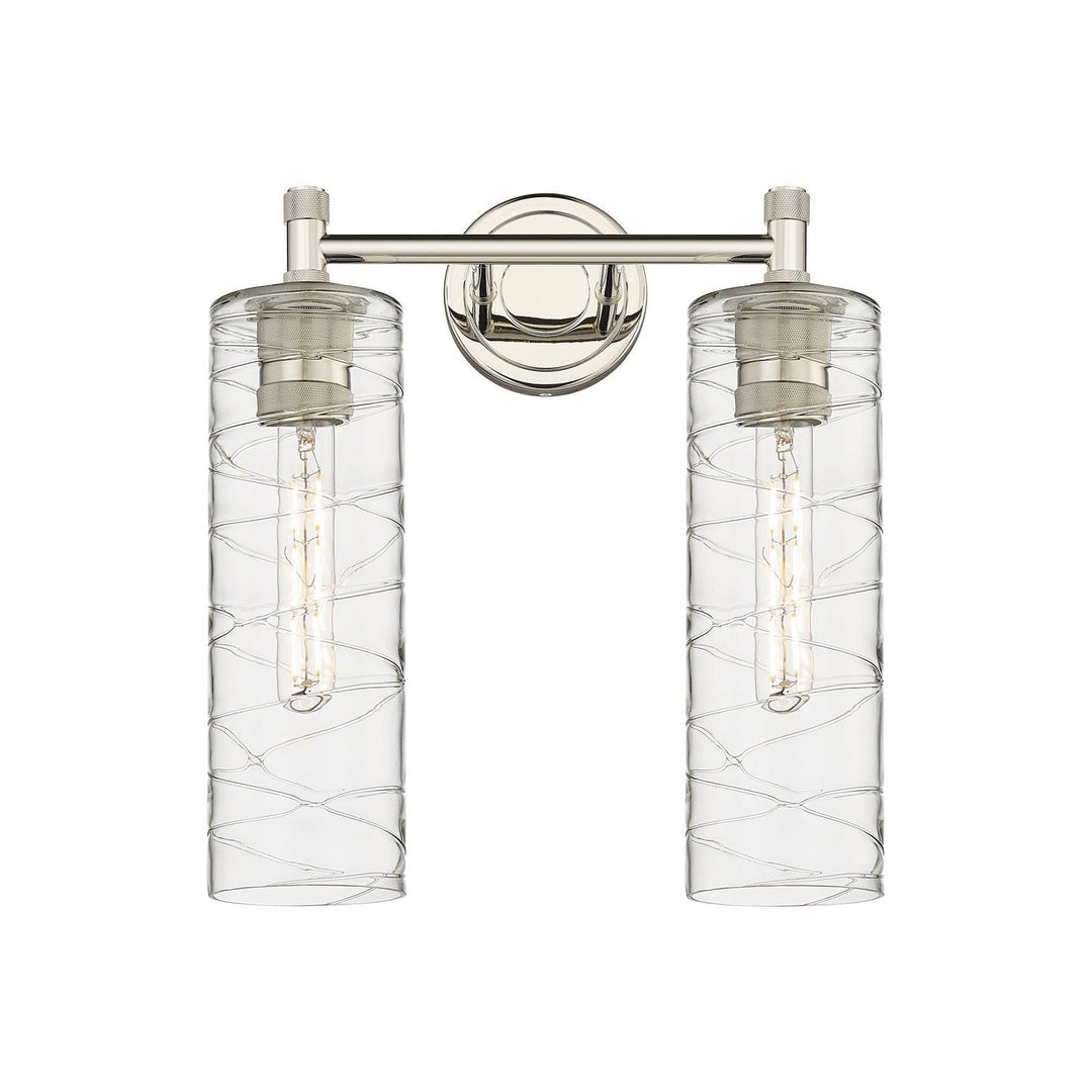 Innovations Downtown Urban 434-2W-PN-G434-12DE Bath Vanity Light 14 in. wide - Polished Nickel