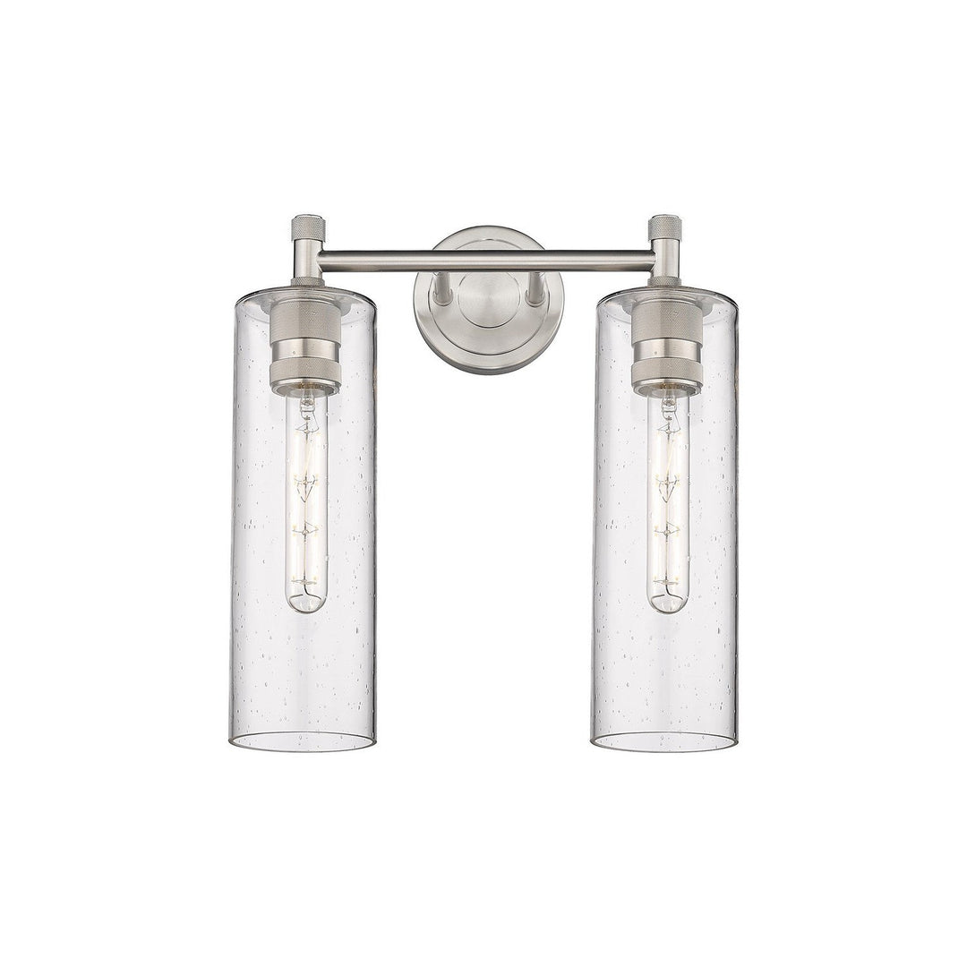Innovations Downtown Urban 434-2W-SN-G434-12SDY Bath Vanity Light 14 in. wide - Satin Nickel