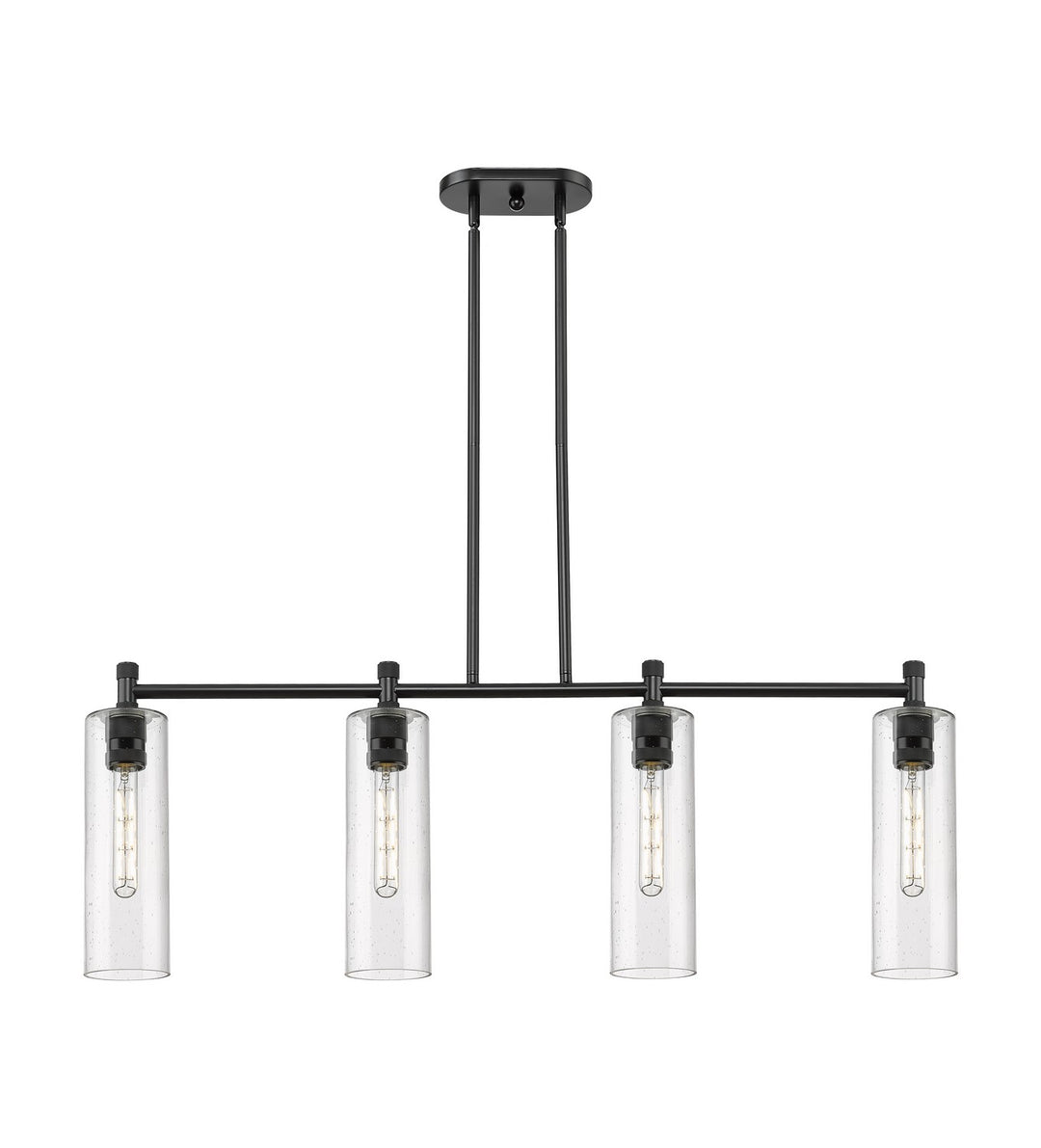 Innovations Downtown Urban 434-4I-BK-G434-12SDY Chandelier Light - Matte Black
