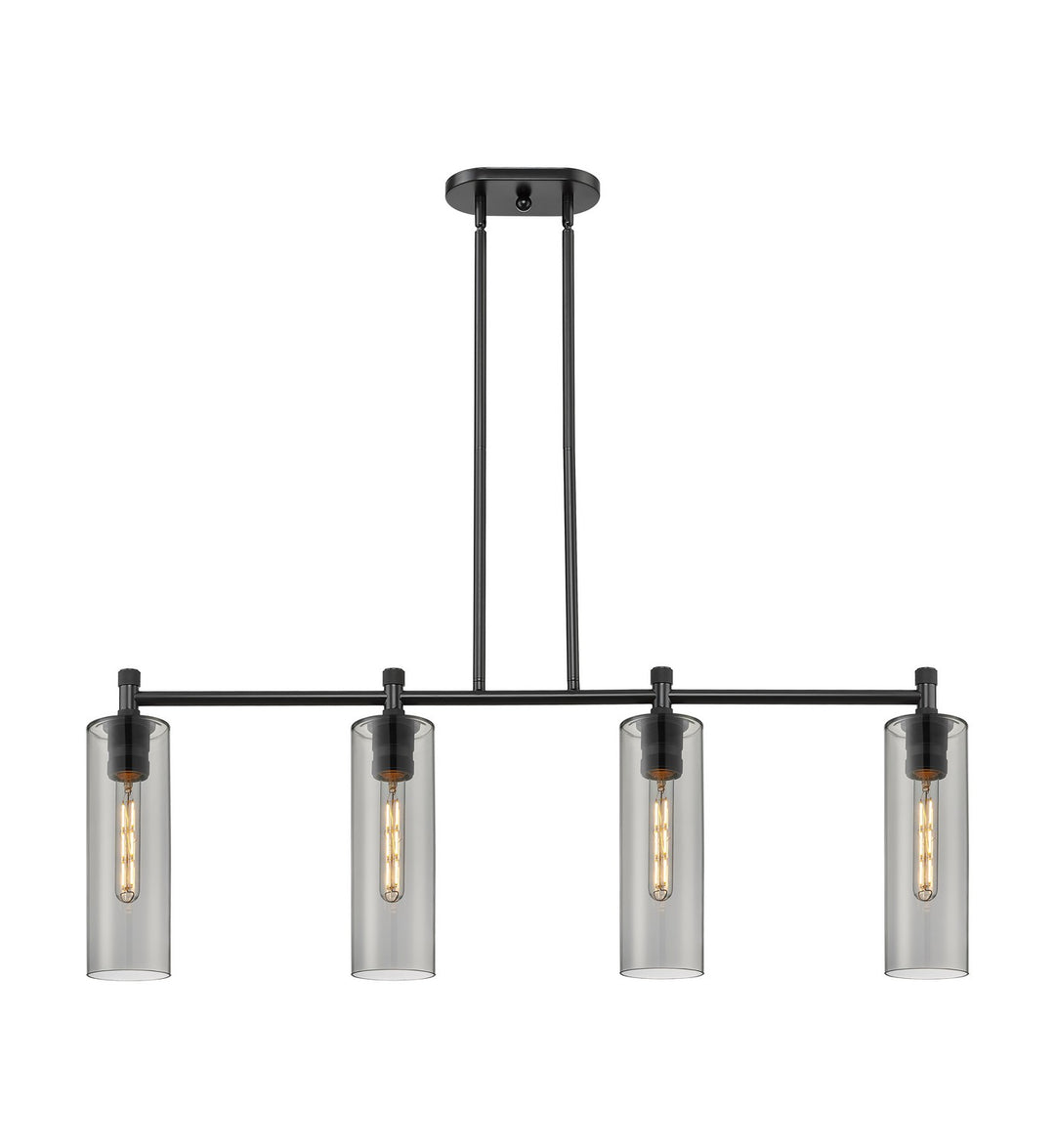 Innovations Downtown Urban 434-4I-BK-G434-12SM Chandelier Light - Matte Black