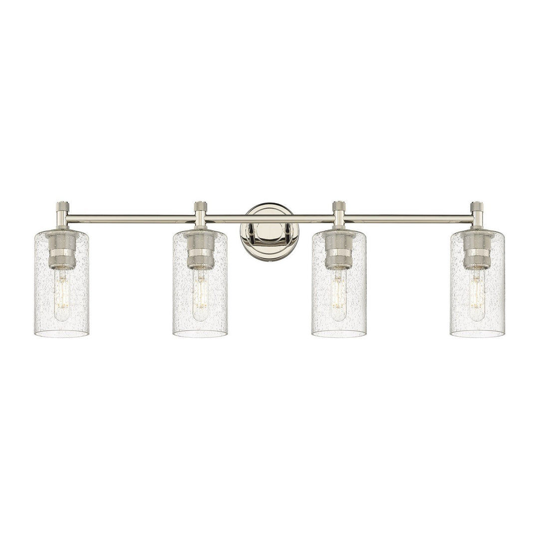 Innovations Downtown Urban 434-4W-PN-G434-7SDY Bath Vanity Light 34 in. wide - Polished Nickel