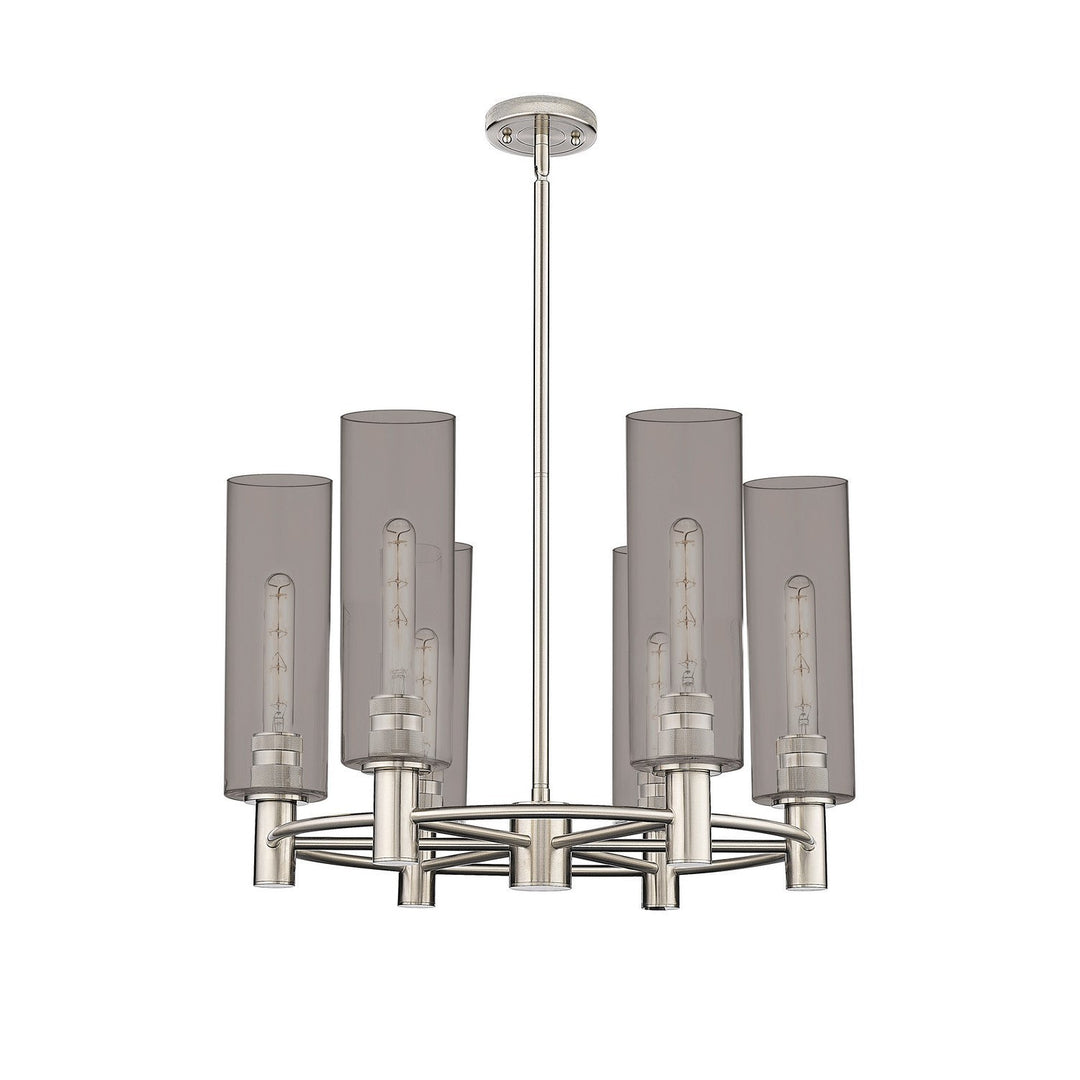 Innovations Downtown Urban 434-6CR-PN-G434-12SM Chandelier Light - Polished Nickel