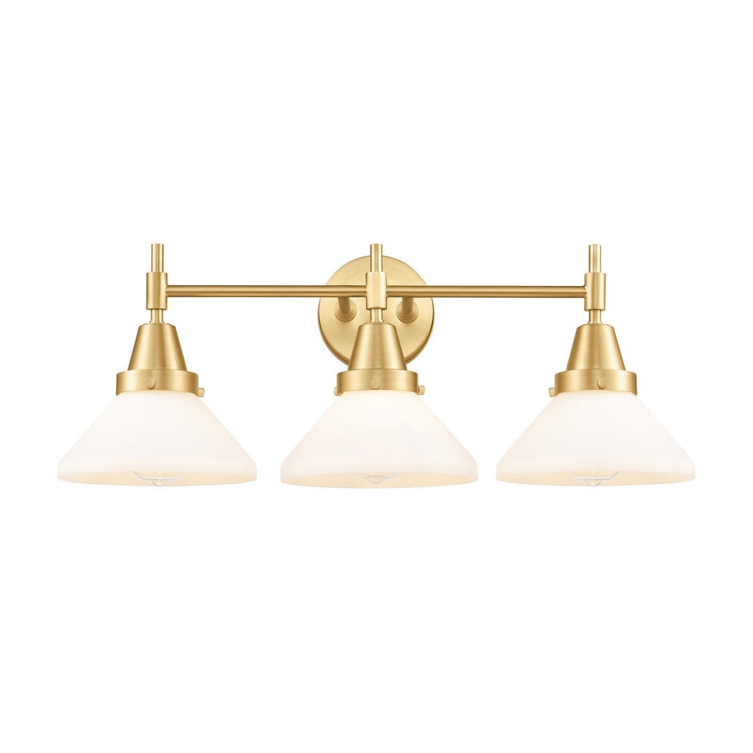 Innovations Caden 447-3W-SG-G4471 Bath Vanity Light 26 in. wide - Satin Gold