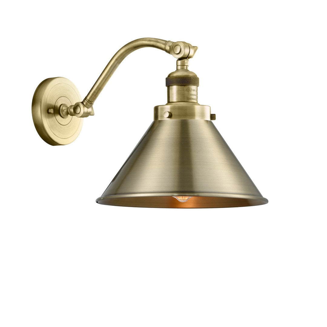 Innovations Franklin Restoration 515-1W-AB-M10-AB Wall Sconce Light - Antique Brass