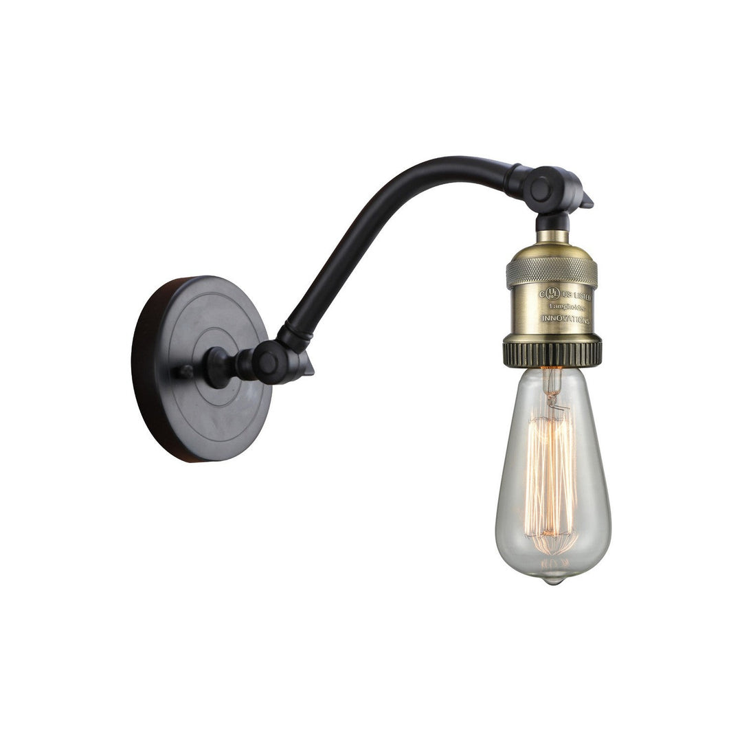 Innovations Franklin Restoration 515-1W-BAB Wall Sconce Light - Black Antique Brass
