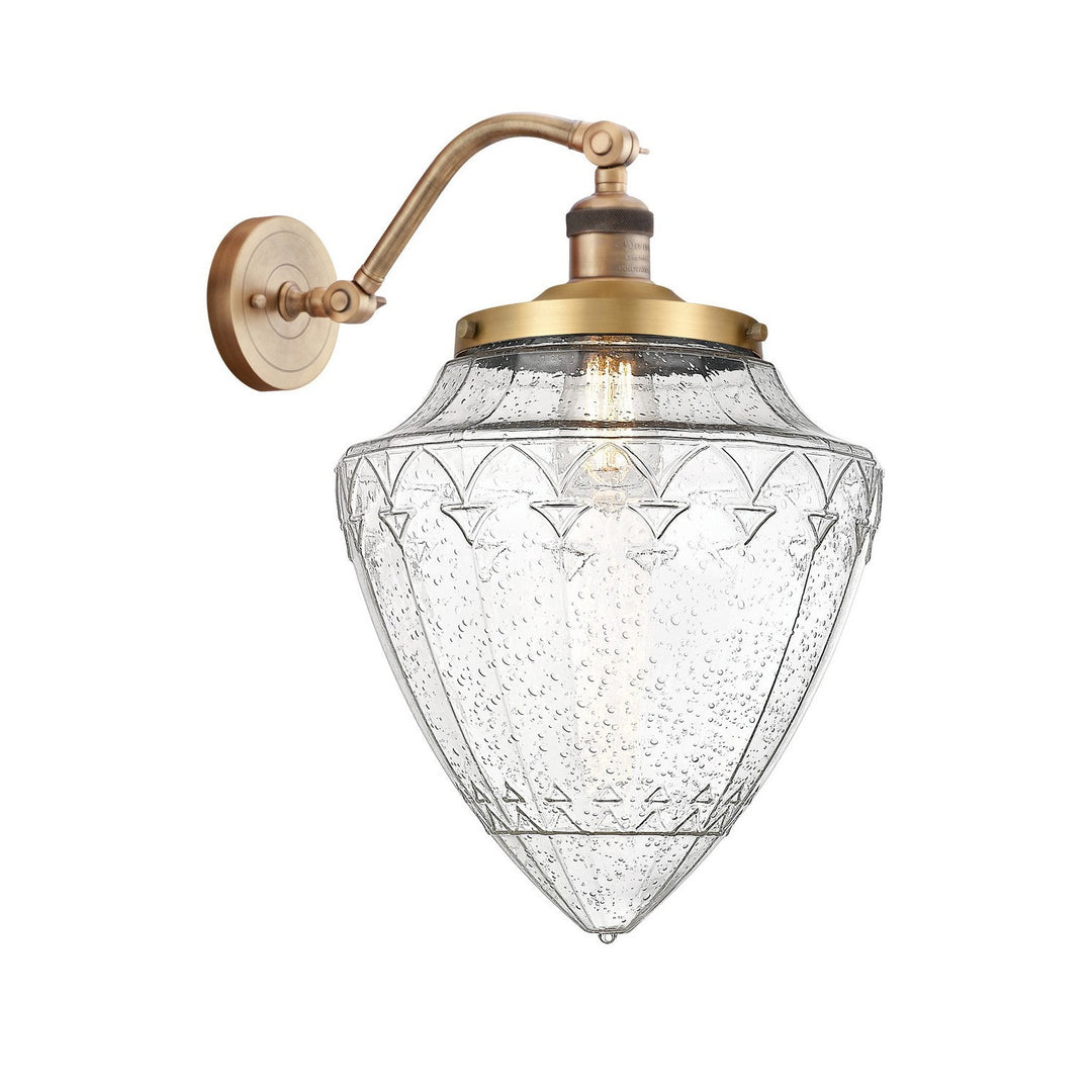 Innovations Franklin Restoration 515-1W-BB-G664-12 Wall Sconce Light - Brushed Brass