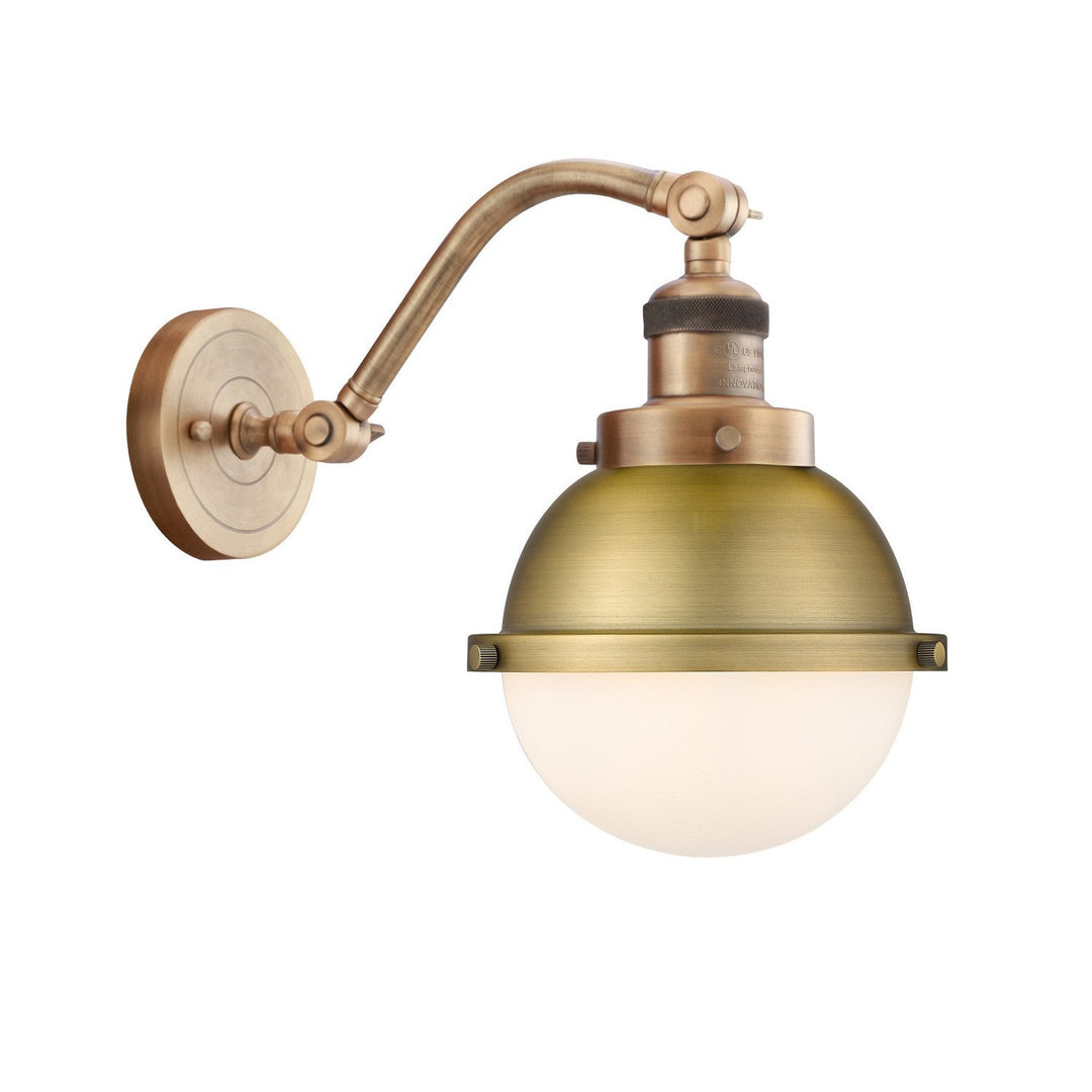 Innovations Franklin Restoration 515-1W-BB-HFS-61-BB Wall Sconce Light - Brushed Brass