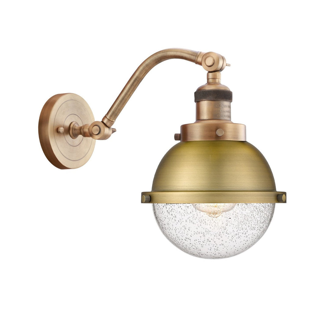 Innovations Franklin Restoration 515-1W-BB-HFS-64-BB Wall Sconce Light - Brushed Brass