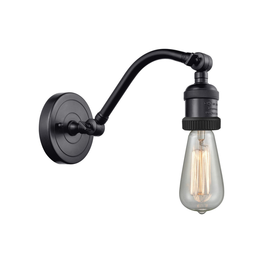 Innovations Franklin Restoration 515-1W-BK Wall Sconce Light - Matte Black