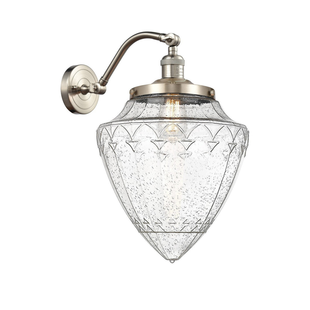 Innovations Franklin Restoration 515-1W-SN-G664-12 Wall Sconce Light - Brushed Satin Nickel