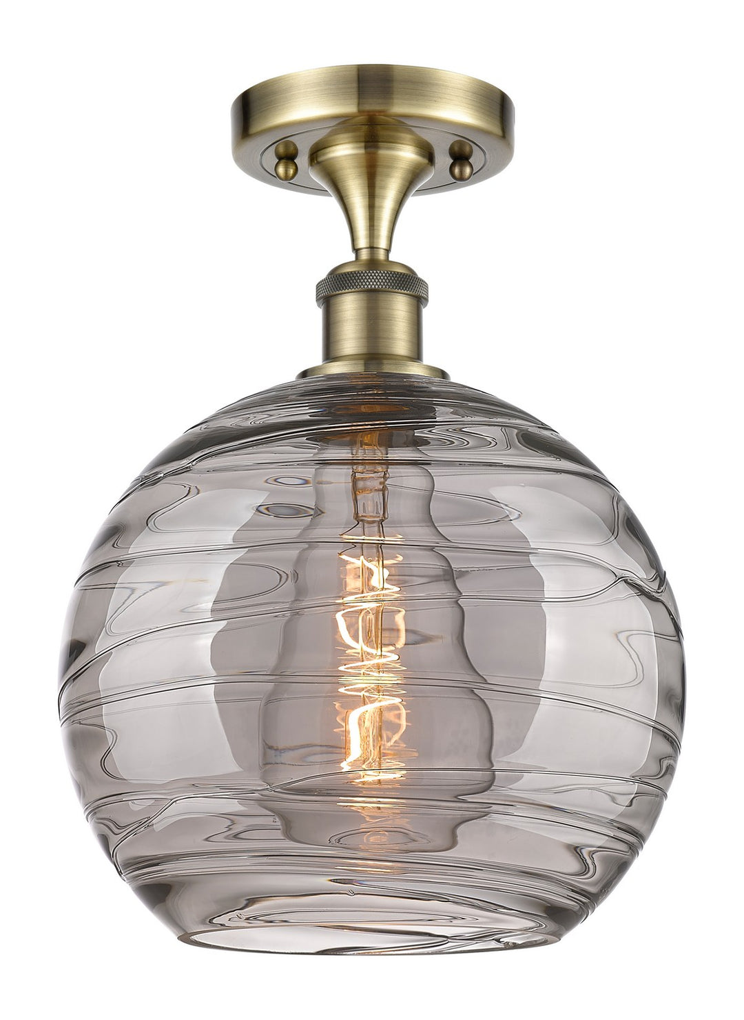 Innovations Ballston 516-1C-AB-G1213-10SM Ceiling Light - Antique Brass