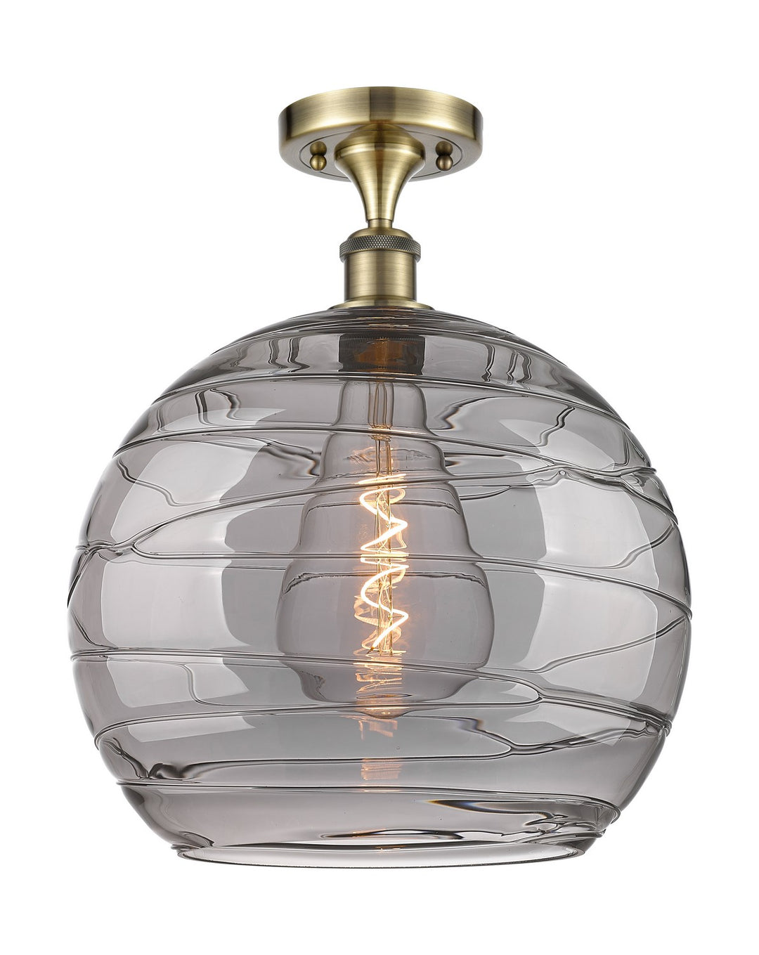 Innovations Ballston 516-1C-AB-G1213-14SM Ceiling Light - Antique Brass