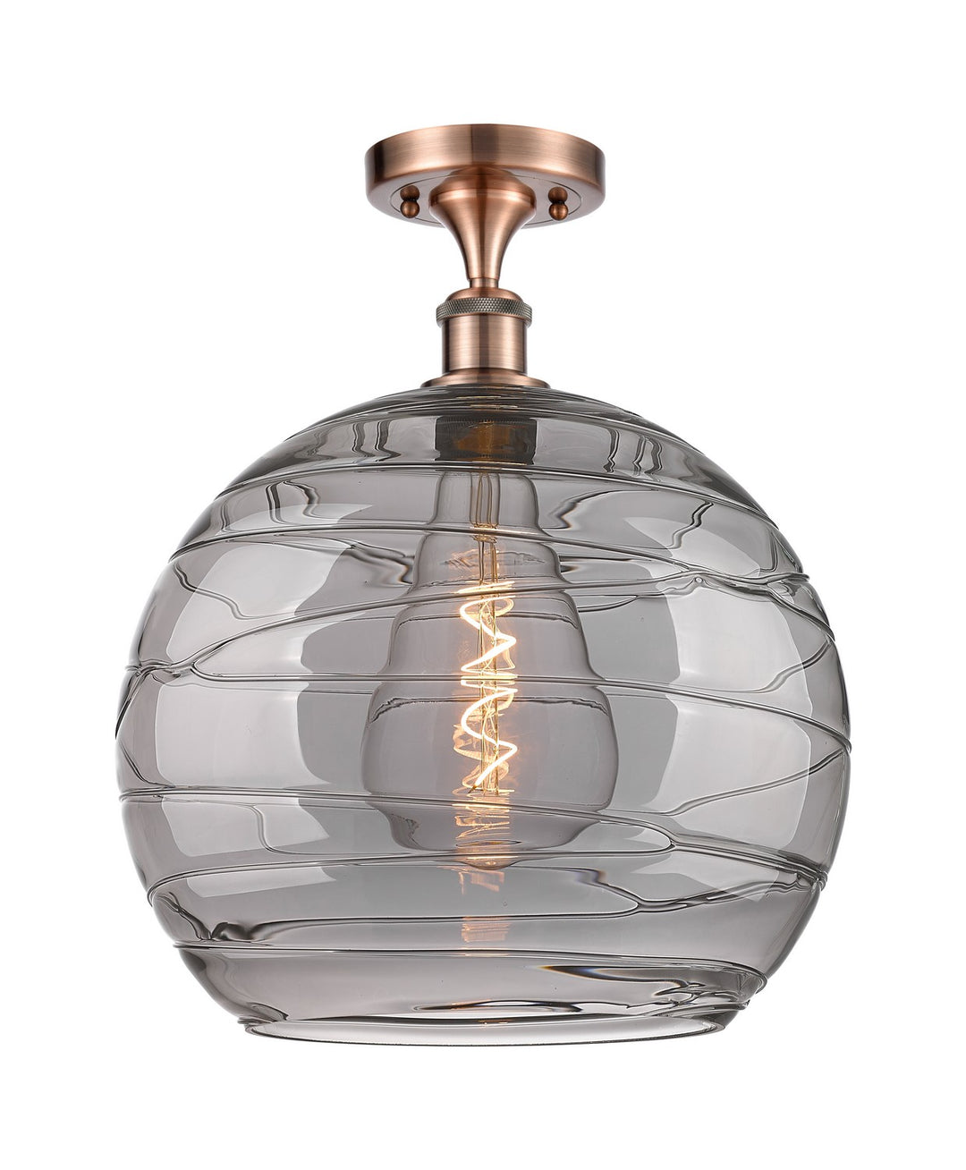 Innovations Ballston 516-1C-AC-G1213-14SM Ceiling Light - Antique Copper