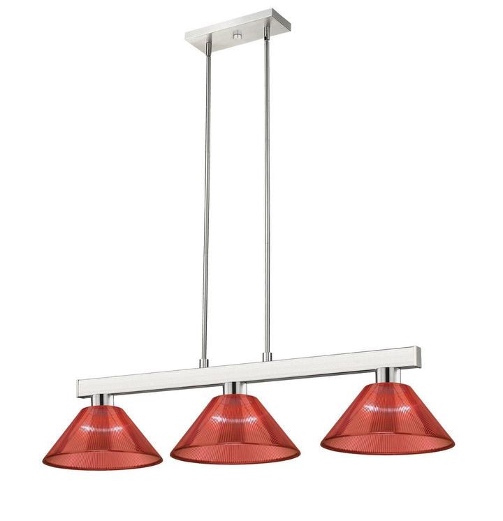 Z-Lite Lighting 152BN-ARBG Modern Cobalt Pendant Light Brushed Nickel