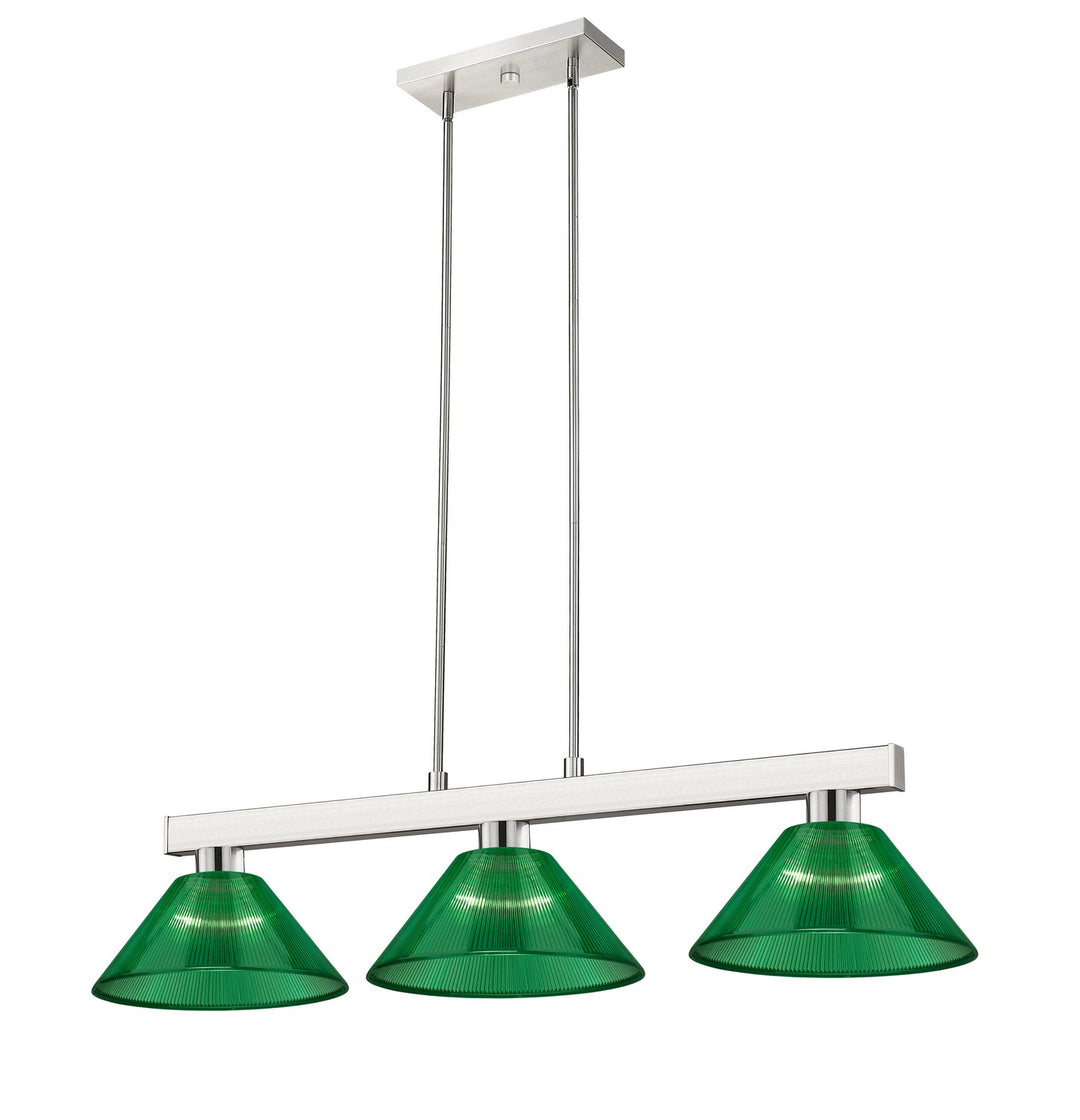 Z-Lite Lighting 152BN-ARG Modern Cobalt Pendant Light Brushed Nickel