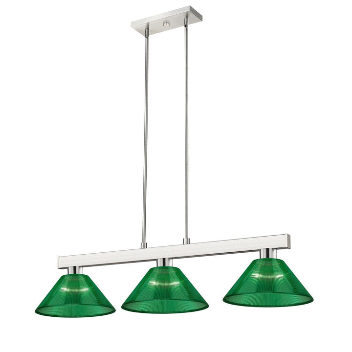 Z-Lite Lighting 152BN-ARG Modern Cobalt Pendant Light Brushed Nickel