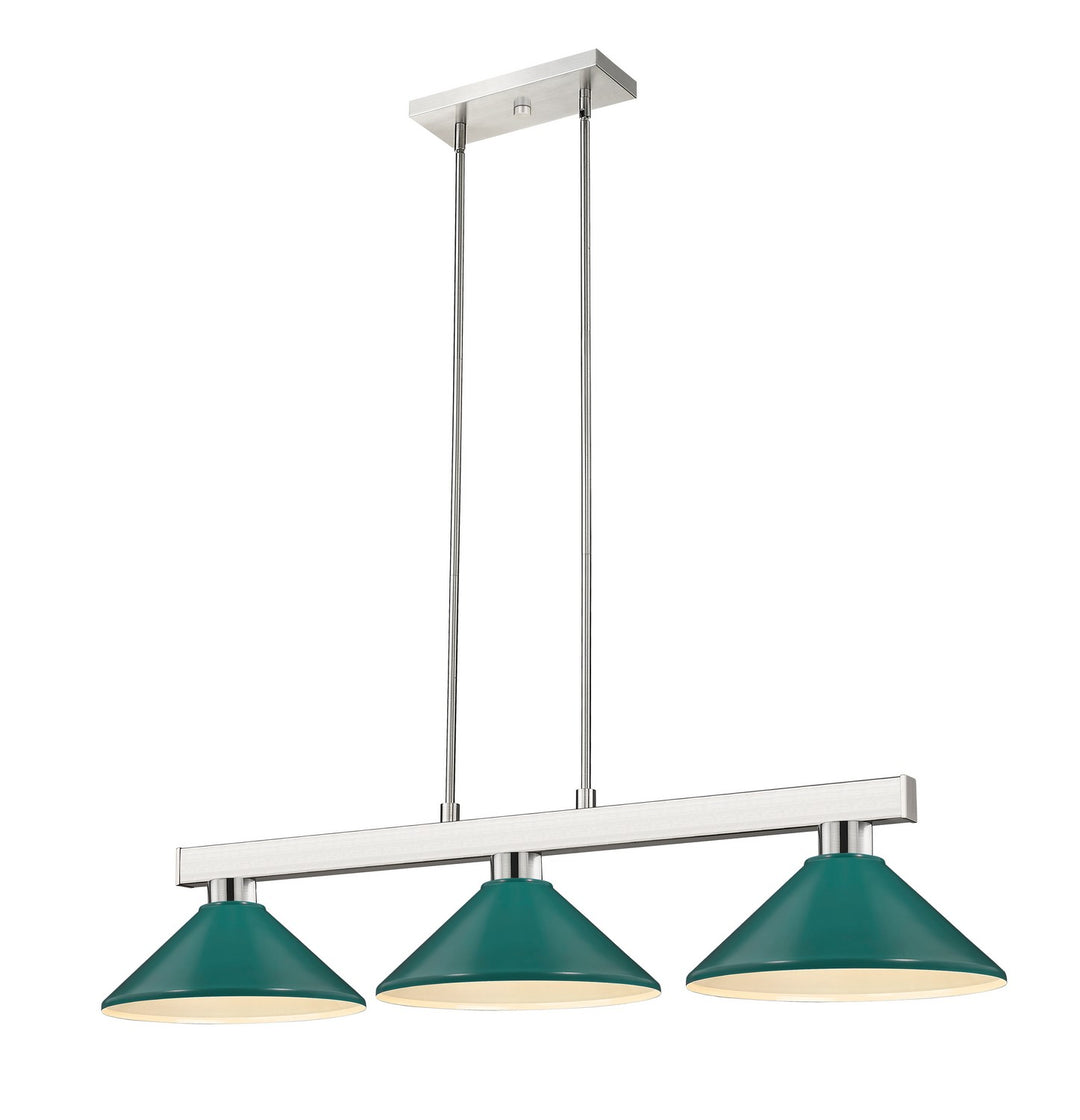 Z-Lite Lighting 152BN-MDG Modern Cobalt Pendant Light Brushed Nickel