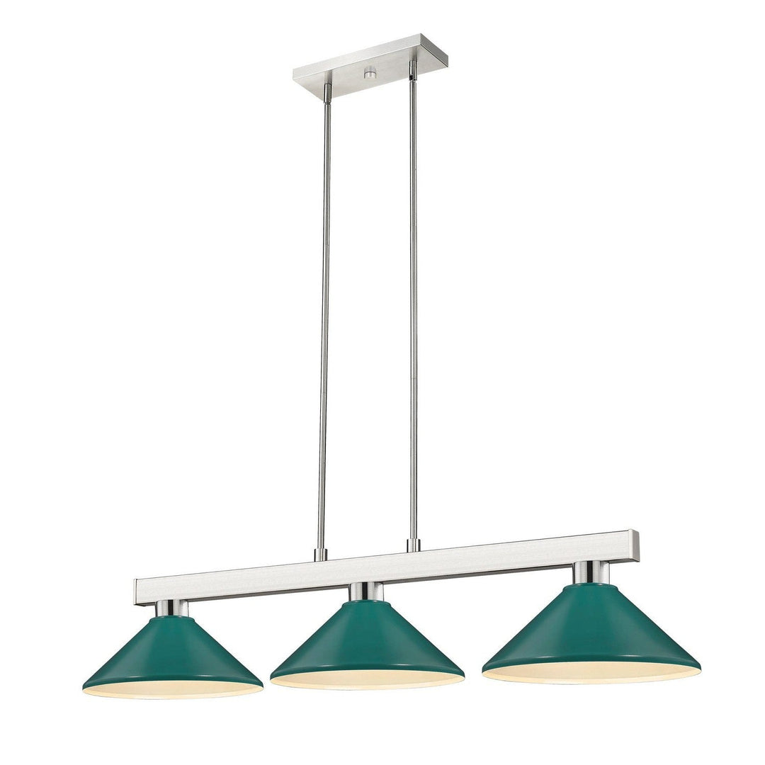 Z-Lite Lighting 152BN-MDG Modern Cobalt Pendant Light Brushed Nickel