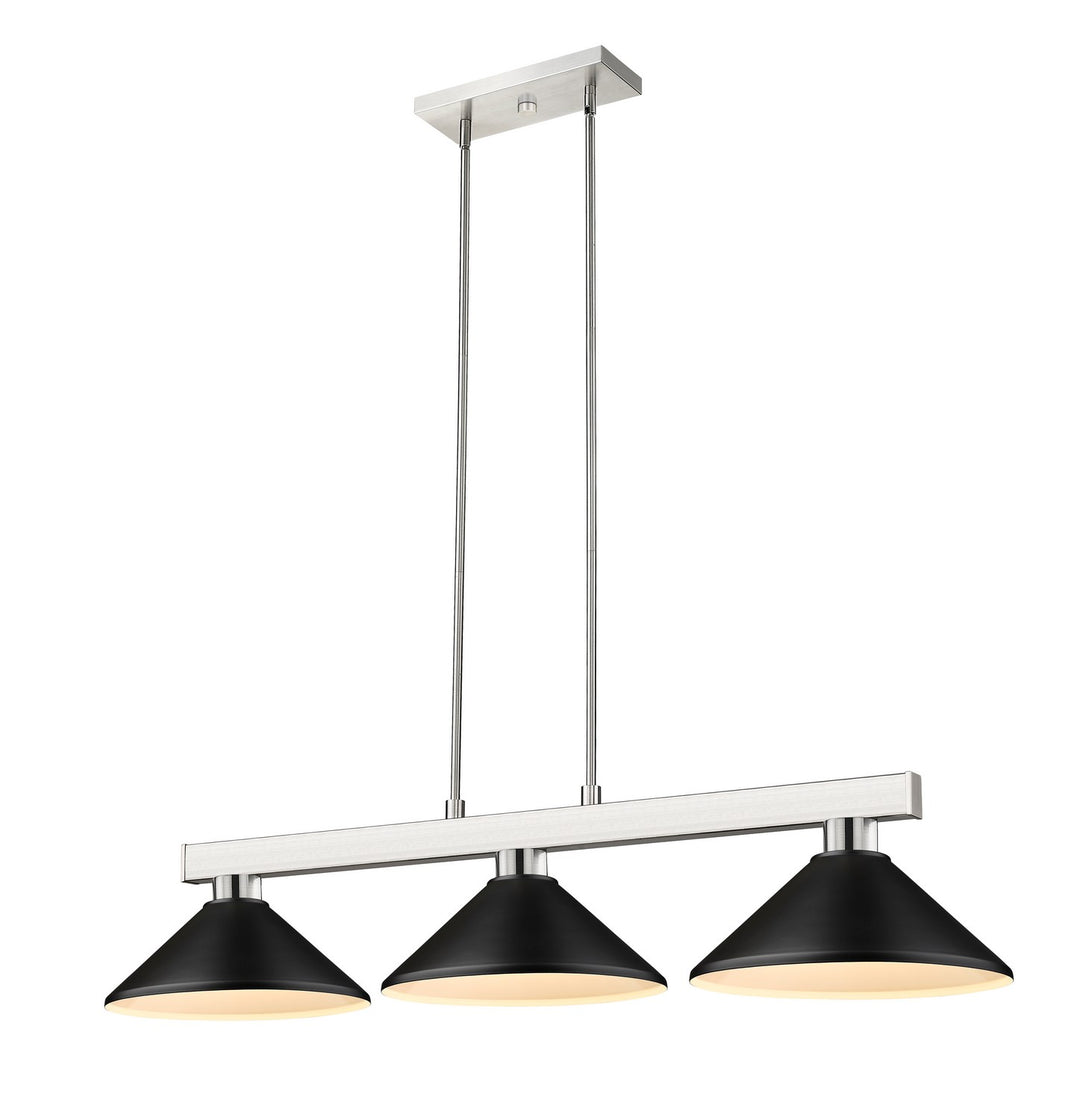 Z-Lite Lighting 152BN-MMB Modern Cobalt Pendant Light Brushed Nickel