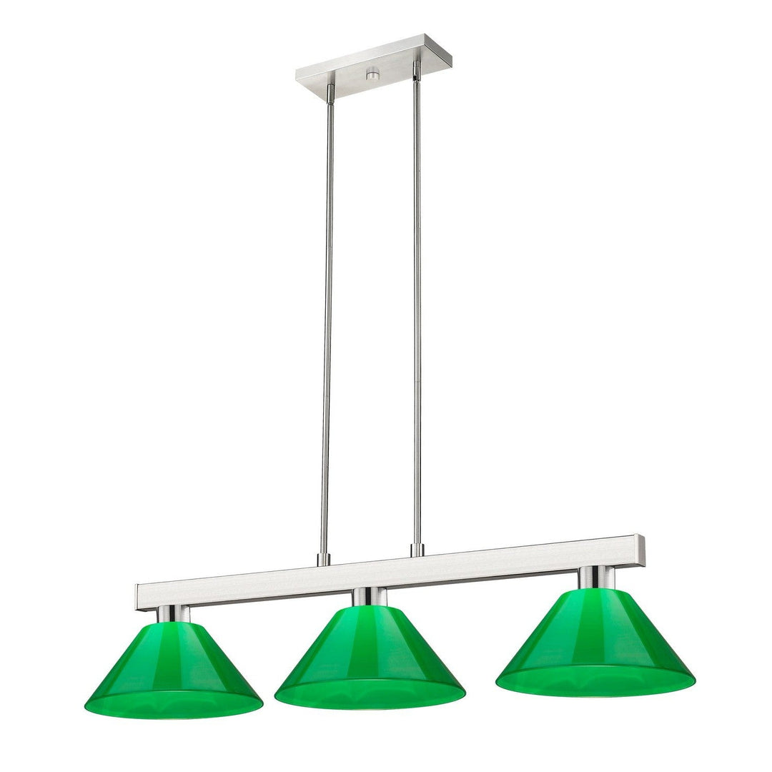 Z-Lite Lighting 152BN-PGR Modern Cobalt Pendant Light Brushed Nickel