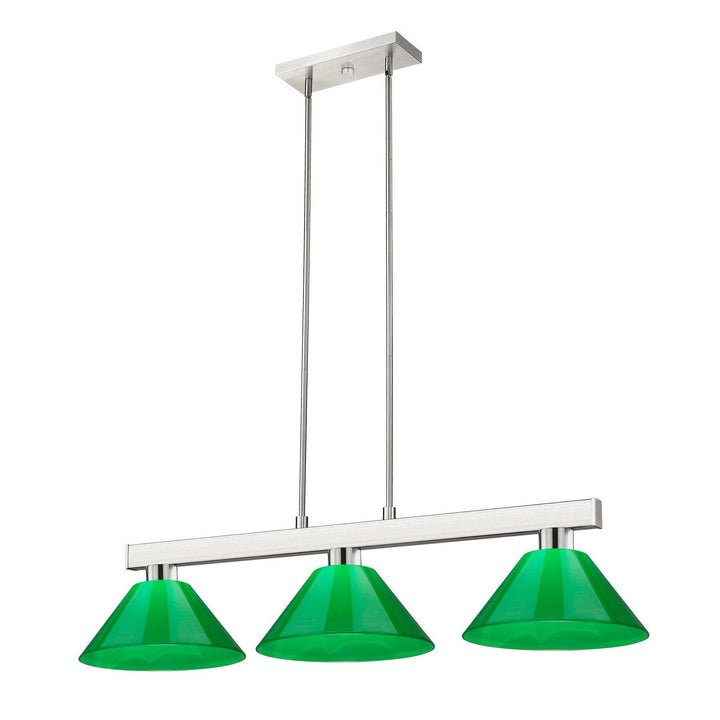 Z-Lite Lighting 152BN-PGR Modern Cobalt Pendant Light Brushed Nickel
