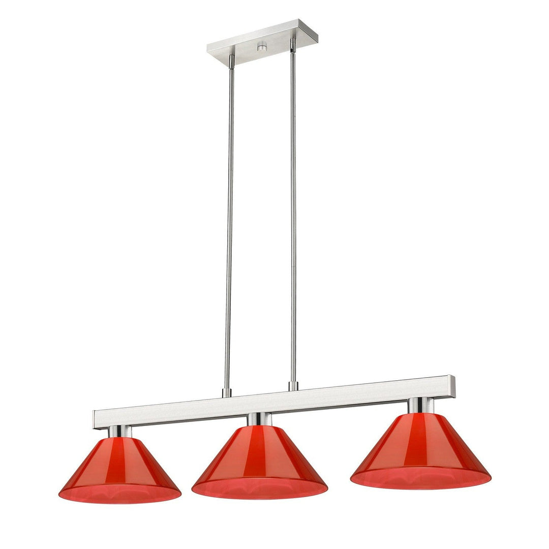 Z-Lite Lighting 152BN-PRD Modern Cobalt Pendant Light Brushed Nickel