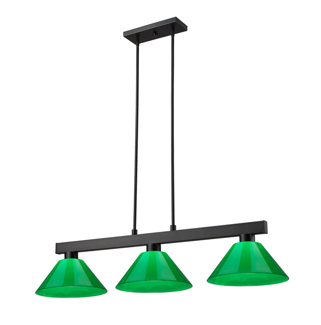 Z-Lite Lighting 152MB-PGR Modern Cobalt Pendant Light Matte Black